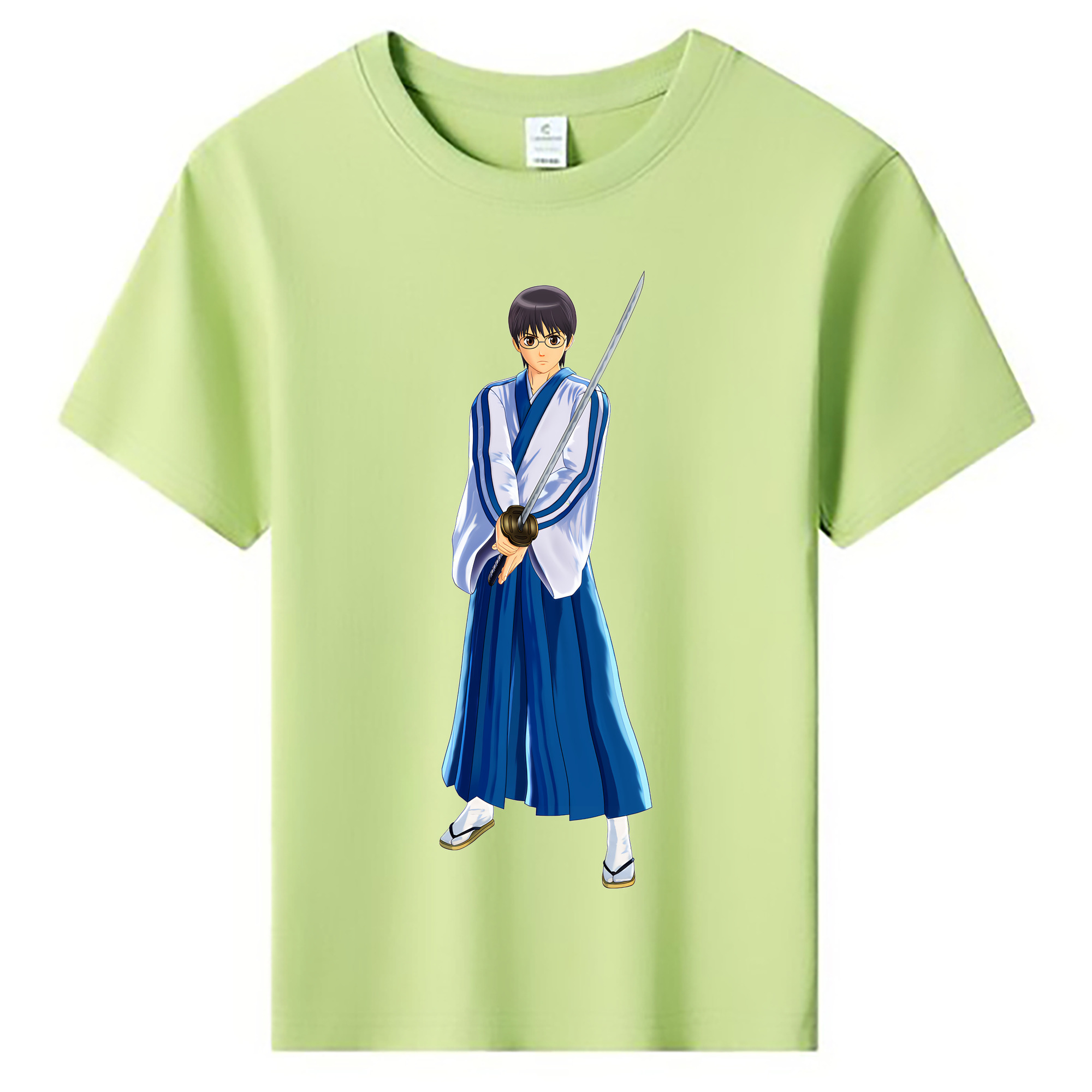 （画像用） ぎんたま 坂田銀時（さかたぎんとき） 神楽 志村新八（しむら しんぱち） GINTAMA Sakata Gintoki Kagura Shimura Shinpachi 綿100％キッズTシャツ（フロントプリント）
